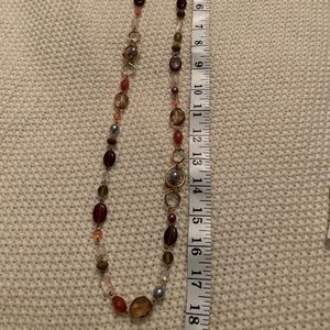 Multi colored long necklace